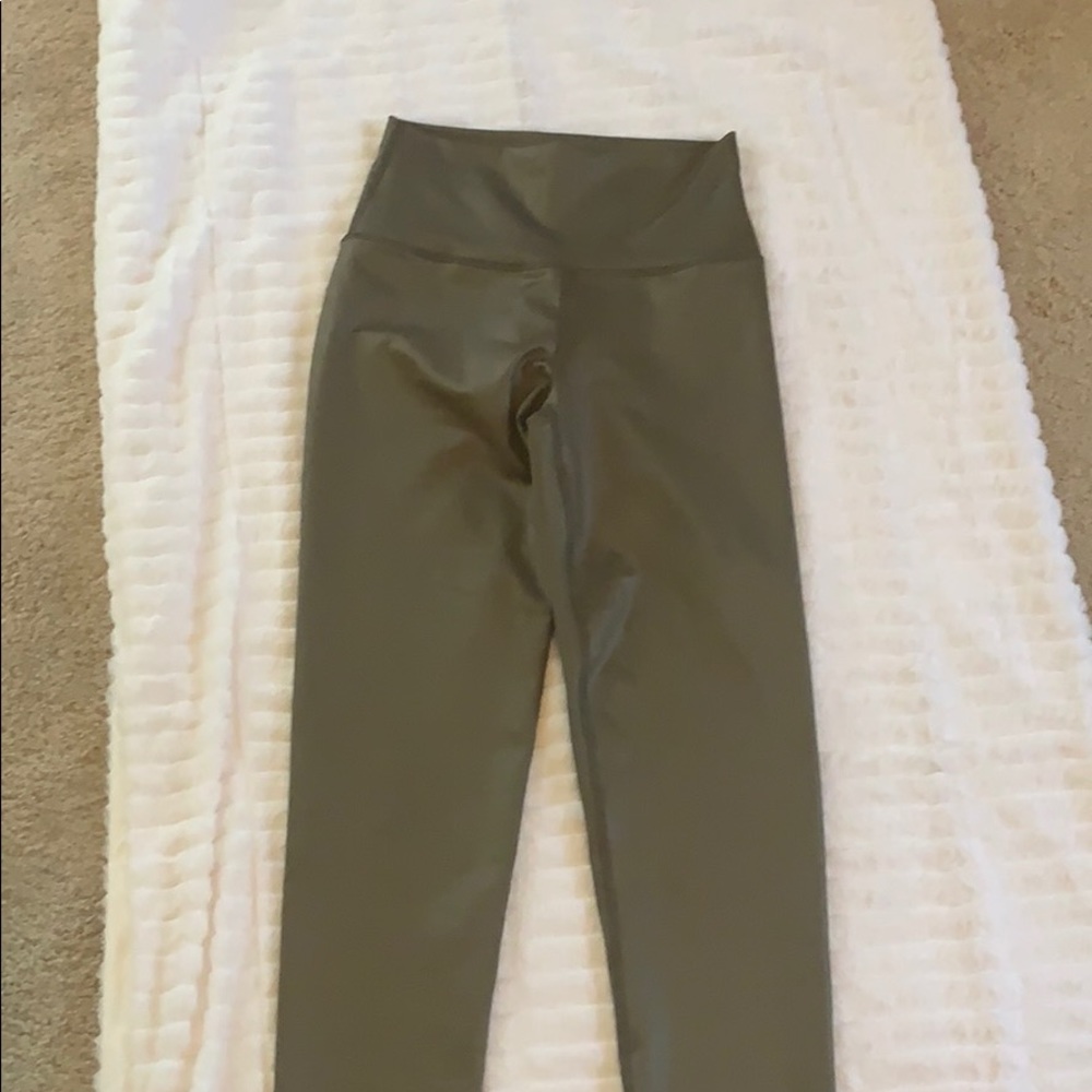 Metallica olive full length yoga workout pants